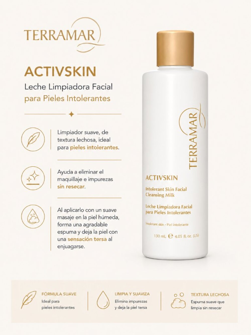 Leche Limpiadora para Pieles Intolerantes/Cleansing Milk for Intolerant Skin